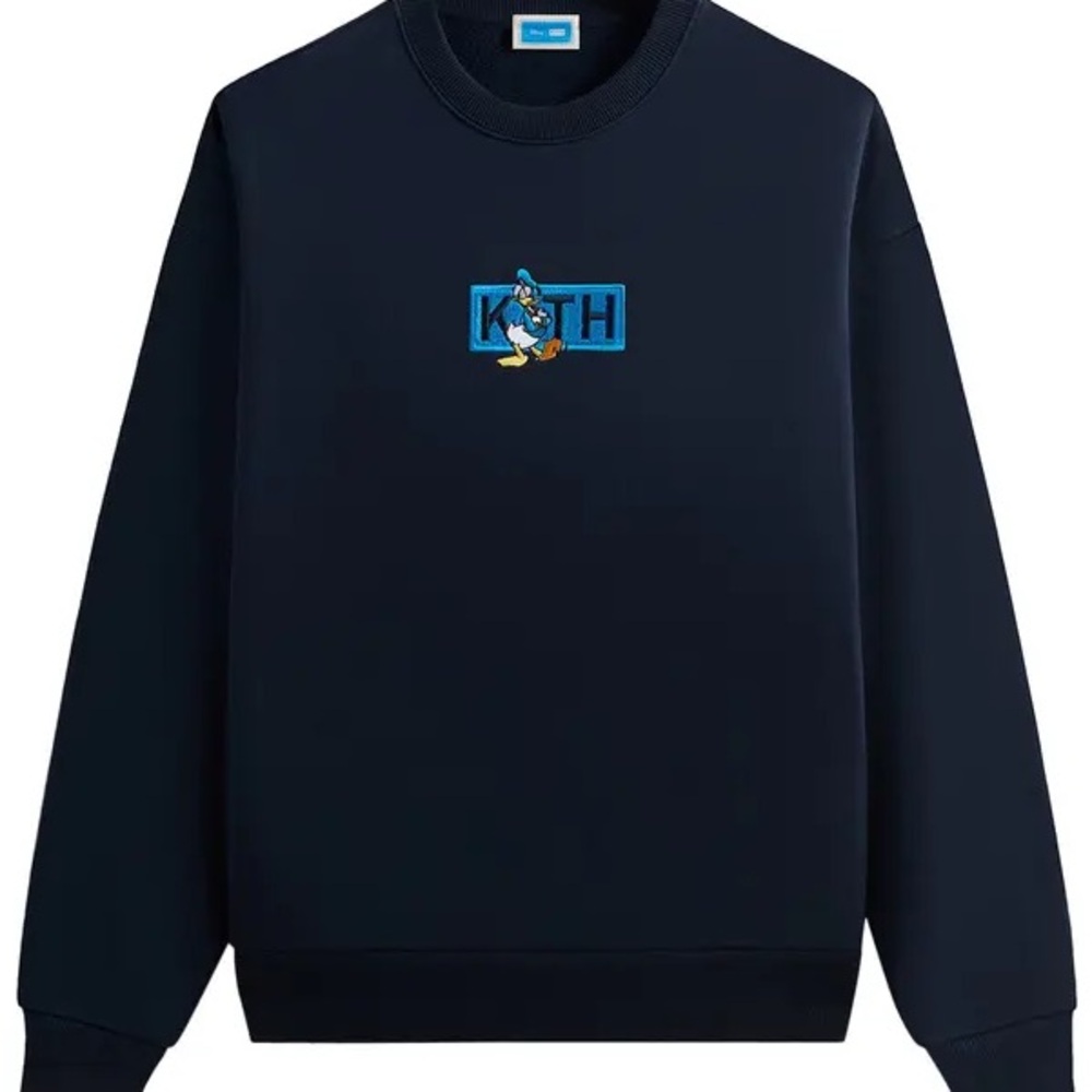Kith Disney Donald Duck Varsity Vintage Nelson Crewneck - Navy Blue